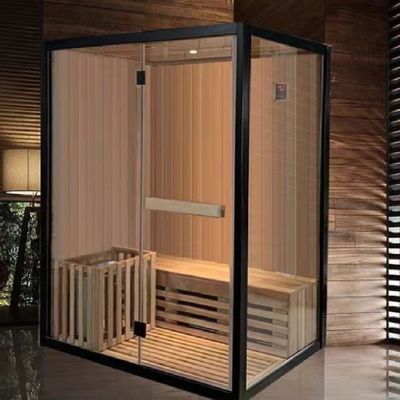 Affordable Eco Friendly 2 Person Traditional Sauna Room Hemlock/Red Cedar Sauna Room Indoor