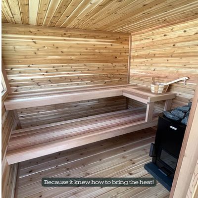 Affordable Eco Friendly 2 Person Traditional Sauna Room Hemlock/Red Cedar Sauna Room Indoor