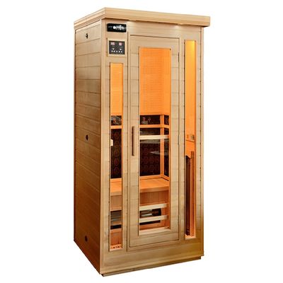 2025 Modern Style Traditional 3-4 Person Canadian Red Cedar/Hemlock Hot Rock Steam Shower Sauna Rooms