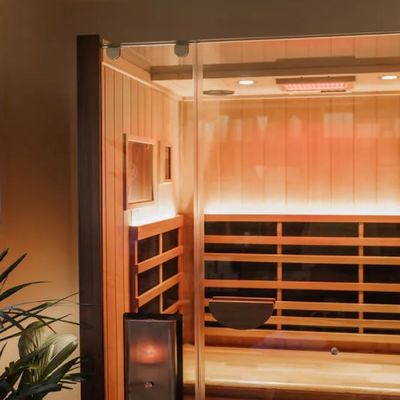 High Quality Low EMF Infrared Sauna with Graphene Heating Temperature Adjustable 3 person