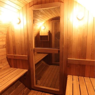 2025 Sauna Manufacturers Custom Outdoor sauna room Red Cedar Far Infrared barrel sauna