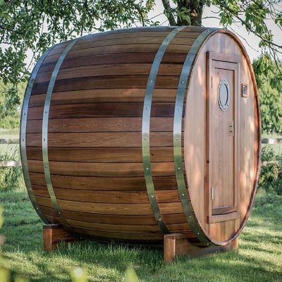 Wooden Far Infrared Sauna Room for Home Use 2-4 Person with Panoramic Tempered Glass Door