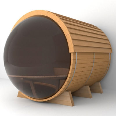 Factory Direct Wholesale Barrel Sauna Room 6-8 Person Pure Hemlock Wood Low EMF