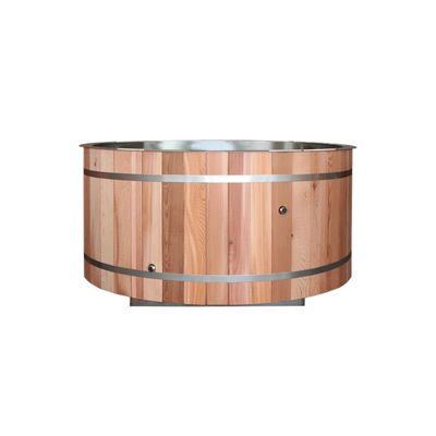 Modern Red Cedar Wooden Ice Bath with Cooling System for Sports Recovery