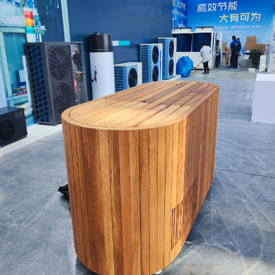 Wooden Ice Bath Barrel with Cedar Finish and Stainless Steel Liner