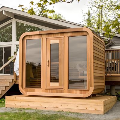 2025 Sauna Manufacturers Traditional Steam Sauna 2 Person infrared 1 Person Red Cedar Sauna room
