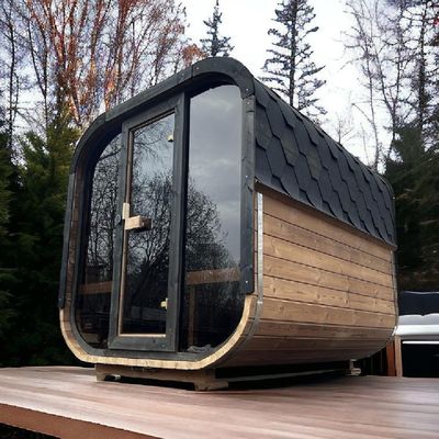 Hot Selling 4 Person Traditional Wood Steam Sauna Room Shower 12kw Control Panel Hemlock Solid Wood 220v for Relaxation