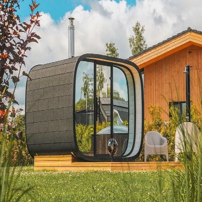 The Factory Sells Sauna Room for 4 Person with Dry Steam and Modern Design
