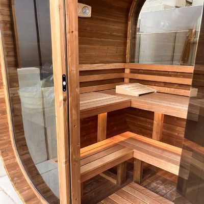 The Factory Sells Sauna Room for 4 Person with Dry Steam and Modern Design
