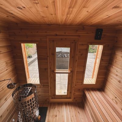 The Factory Sells Sauna Room for 4 Person with Dry Steam and Modern Design