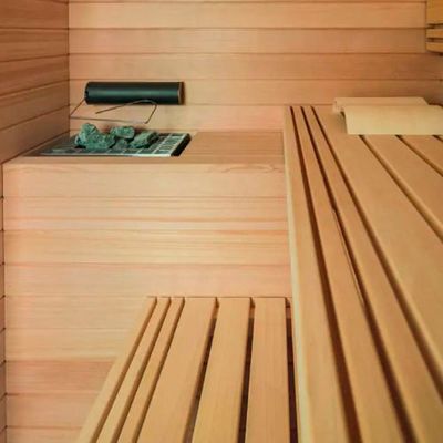 2025 Wooden Luxury Indoor Sauna Room for Home 1560W Power 18-65°C Temperature Adjustable