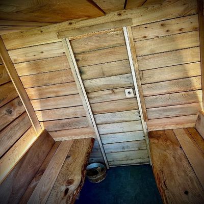 Hot Selling Traditional Wood Steam Sauna Room for Bathroom with Shower Cabin and 6kw Stove Heating