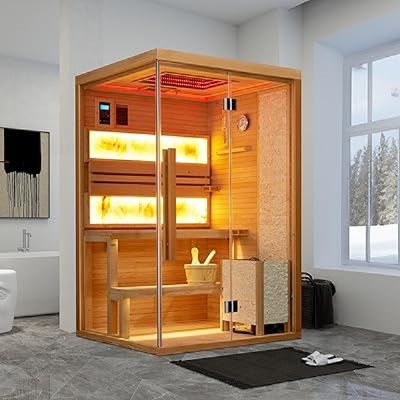 High Quality Hot Rock Steam Shower Sauna Room with Smart Control Panel and Temperature Adjustable