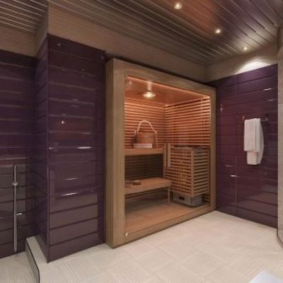 High Quality Hot Rock Steam Shower Sauna Room with Smart Control Panel and Temperature Adjustable