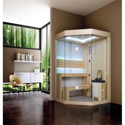 Factory Sells Multi-Person Sauna Room with Graphene Heating Dry Steam and Red Light Control Panel