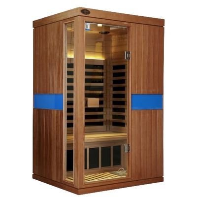 Affordable 2-4 Person Sauna Room Forest Cabin Design with Wet Steam and Colorful Star Light